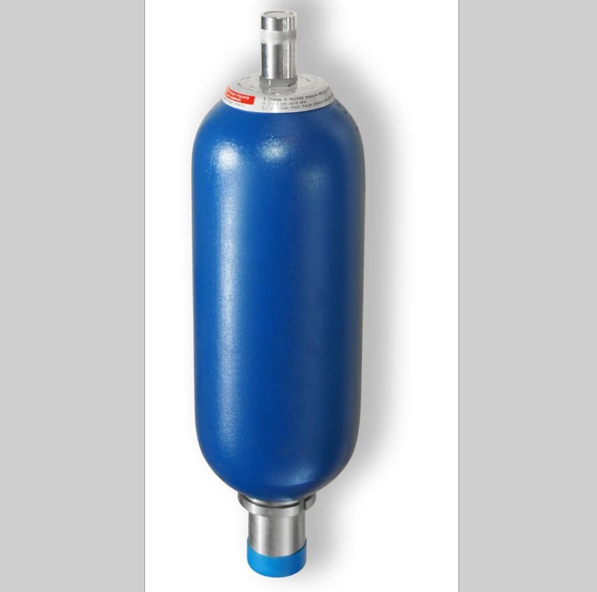 HDM BAS-6/350F (PED-6/350) Пневмогидроаккумулятор (разборный, V=6 L, -20 +80°C, G1"1/4, Pmax 350 bar)